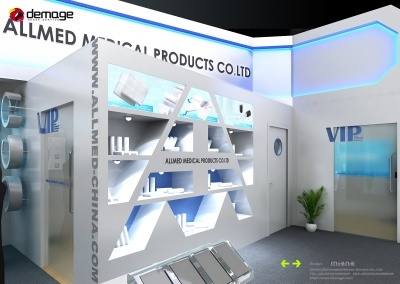 奧美醫(yī)療展臺圖文設計 專業(yè)與視覺的完美融合